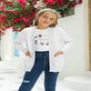 Poploli Girls Cardigan Knit Open Front Long Sleeve Sweaters Fall Casual Outwear with Pockets for 5-14 T Kids White view 3