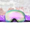 VOLOCOVER Magnetic adsorption lens anti fog Ski goggles Two lenses can be replaced Anti-fog UV Protection Ultra HD Comfy (Purple) view 2