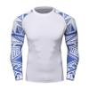 Nikiikoo Men's UPF 50+ Rash Guard Long Sleeve Swimming Shirts Quick Dry Beach Water Surf Swim Shirt Wetsuit Top Ashen Large view 2