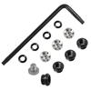 Cool Hand 1911 Grip Screws & Bushings for 1911 Full Size, Compact/Officer Pistol Grips, 0.16''Slim Size, T10 Torx Key, 4 O Rings, Stainless Steel Silver Screws, 1911S-BUSH-SCRS view 1