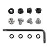 Cool Hand 1911 Grip Screws & Bushings for 1911 Full Size, Compact/Officer Pistol Grips, 0.16''Slim Size, T10 Torx Key, 4 O Rings, Stainless Steel Silver Screws, 1911S-BUSH-SCRS view 2
