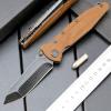 Eafengrow EF55 Pocket Knife Folding Knife G10 Handle D2 Steel Blade Folder EDC Tool Knifes for Working Camping with Clip(Brown) view 2