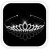 Kilshye Silver Tiaras and Crowns Rhinestone Wedding Tiara Birthday Prom Crown Hair Accessories for Women (B) view 1