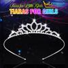 Kilshye Silver Tiaras and Crowns Rhinestone Wedding Tiara Birthday Prom Crown Hair Accessories for Women (B) view 3
