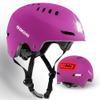 DKONI Bike Helmet with LED Lights Bicycle Helmets USB Rechargeable Front & Back LED Light Adult Cycling Helmet for Urban Commuter (Small, Pink) view 1