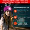 DKONI Bike Helmet with LED Lights Bicycle Helmets USB Rechargeable Front & Back LED Light Adult Cycling Helmet for Urban Commuter (Small, Pink) view 2