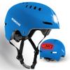DKONI Smart Bike Helmet with USB Rechargeable Front & Back LED Light Adult Bicycle Helmets for Urban Commuter Cycling Scootering Skateboarding Skating(Large, Blue) view 1