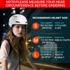 DKONI Bike Helmet with LED Lights Bicycle Helmets USB Rechargeable Front & Back LED Light Adult Cycling Helmet for Urban Commuter (Large, White) view 2