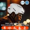 DKONI Bike Helmet with LED Lights Bicycle Helmets USB Rechargeable Front & Back LED Light Adult Cycling Helmet for Urban Commuter (Medium, White) view 4