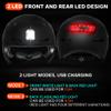 DKONI Bike Helmet with LED Lights Bicycle Helmets Commuter Cycling Helmet USB Rechargeable Front & Back LED Light Helmet for Adult Men Women(Small, Black) view 3