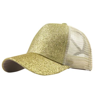 Buns Visor Glitter Plain Unisex Messy Trucker Ponytail Cap Baseball Hat Baseball Caps Stole My Hat (Beige, One Size)