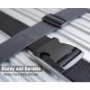 2 PCS Luggage Strap 78" x 2" Suitcase Belts Wide Adjustable Packing Straps Travel Accessories, Black view 2