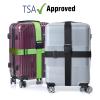 2 PCS Luggage Strap 78" x 2" Suitcase Belts Wide Adjustable Packing Straps Travel Accessories, Black view 3