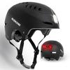 DKONI Bike Helmet with LED Lights Bicycle Helmets Commuter Cycling Helmet USB Rechargeable Front & Back LED Light Helmet for Adult Men Women (Large, Black) view 1