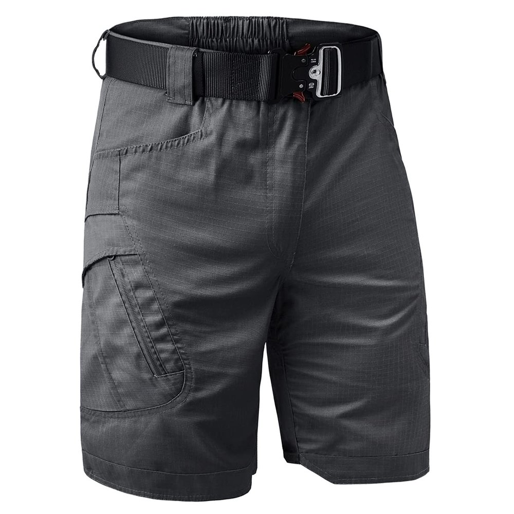 Kolongvangie Fishing Shorts Lightweight Cotton Blend Tactical Work Hiking Golf Breathable Short with Pockets Expandable Waist