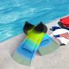 Gintenco Swim Fins, Kids Swim Training Fins for Lap Swimming, Travel Size Flippers with Mesh Bag, Silicone Swimming Fins for Kids Teens Adults Women Men view 2