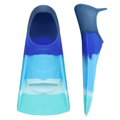 Gintenco Swim Fins, Kids Swim Training Fins for Lap Swimming, Travel Size Flippers with Mesh Bag, Silicone Swimming Fins for Kids Teens Adults Women Men