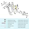 10L0L Golf Cart Spindle Assembly Repair Kit fit EZGO RXV 2008-UP & EZGO TXT/PDS 2001-UP, Include Spindle Bushings, King Pin Tubes,Claw Copper Sleeves and Washers,OEM# 70745-G01,614034,70648-G01 view 4