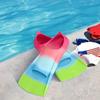 Gintenco Swim Fins, Kids Swim Training Fins for Lap Swimming, Travel Size Flippers with Mesh Bag, Silicone Swimming Fins for Kids Teens Adults Women Men view 2