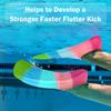 Gintenco Swim Fins, Kids Swim Training Fins for Lap Swimming, Travel Size Flippers with Mesh Bag, Silicone Swimming Fins for Kids Teens Adults Women Men view 3