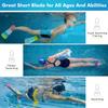 Gintenco Swim Fins, Kids Swim Training Fins for Lap Swimming, Travel Size Flippers with Mesh Bag, Silicone Swimming Fins for Kids Teens Adults Women Men view 4