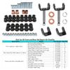 10L0L Golf Cart Deluxe Front and Rear End Repair Kit for Club Car DS 1992-Up Gas & Electric Models with Kingpins/Delta A Arm Bushings/Front & Rear Leaf Spring Bushings and Bolts/Clevis view 4