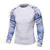 Daenrui Men's UPF 50+ Long Sleeve Compression Shirts Water Sports Surf Swim Rash Guard Athletic Workout Shirt Ashen Medium view 1