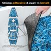 FOCEAN Boat Flooring EVA Foam Boat Decking Camo Marine Flooring Self-Adhesive Marine Mat for Motorboat RV Yacht Kayak, 94.5''x 23.6'', Ocean Camo view 3