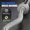 E.T.ENERGIC 47" EZ Curl Bar Olympic 500-lbs Capacity Silver Steel Barbell Suitable for 2" Barbell Plates view 3