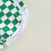 BOIBOKOKO Infant Baby Girl Boy Shorts Cotton Breathable Pants Checkerboard Print Athletic Shorts Unisex Summer Short Pants (Green, 18-24 Months) view 4