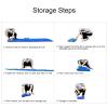 Ultralight Inflatable Sleeping Mat with Pillow and Storage Bag,plplaaoo Camping Sleeping Pad, Waterproof Foot Press Inflatable Cushion Mattress for Tent Hiking Travel Backpacking(Dark Blue ), Sle view 4