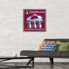 Trends International NHL Colorado Avalanche - 2022 Commemorative Stanley Cup Team Logo Wall Poster, 14.725" x 22.375", Barnwood Framed Version view 2