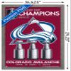 Trends International NHL Colorado Avalanche - 2022 Commemorative Stanley Cup Team Logo Wall Poster, 14.725" x 22.375", Barnwood Framed Version view 3