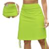 Cakulo Athletic Skorts for Woman Plus Size Skort Knee Length Swim Golf Tennis Skirts Pocket Casual High Waist Neon Green 4XL view 2
