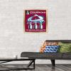 Trends International NHL Colorado Avalanche - 2022 Commemorative Stanley Cup Team Logo Wall Poster, 14.725" x 22.375", Gold Framed Version view 2