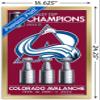 Trends International NHL Colorado Avalanche - 2022 Commemorative Stanley Cup Team Logo Wall Poster, 14.725" x 22.375", Gold Framed Version view 3