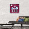 Trends International NHL Colorado Avalanche - 2022 Commemorative Stanley Cup Team Logo Wall Poster, 14.725" x 22.375", Silver Framed Version view 2