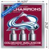 Trends International NHL Colorado Avalanche - 2022 Commemorative Stanley Cup Team Logo Wall Poster, 14.725" x 22.375", Silver Framed Version view 3