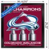 Trends International NHL Colorado Avalanche - 2022 Commemorative Stanley Cup Team Logo Wall Poster, 14.725" x 22.375", Black Framed Version view 3