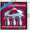 Trends International NHL Colorado Avalanche - 2022 Commemorative Stanley Cup Team Logo Wall Poster, 22.375" x 34", Black Framed Version view 3