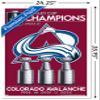 Trends International NHL Colorado Avalanche - 2022 Commemorative Stanley Cup Team Logo Wall Poster, 22.375" x 34", White Framed Version view 3
