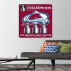 NHL Colorado Avalanche - 2022 Stanley Cup Team Logo Wall Poster with Pushpins view 2