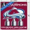 NHL Colorado Avalanche - 2022 Stanley Cup Team Logo Wall Poster with Pushpins view 3