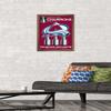 Trends International NHL Colorado Avalanche - 2022 Commemorative Stanley Cup Team Logo Wall Poster, 14.725" x 22.375", Bronze Framed Version view 2