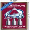 Trends International NHL Colorado Avalanche - 2022 Commemorative Stanley Cup Team Logo Wall Poster, 14.725" x 22.375", Bronze Framed Version view 3