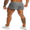 Ouber Men's Running Shorts with Liner 2'' Workout Shorts Bodybuilding Side Split Mesh Gym Shorts Grey,M view 4