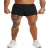 Ouber Men's Running Shorts with Liner 2'' Workout Shorts Bodybuilding Side Split Mesh Gym Shorts Black,XL view 1