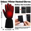 IFWATER Electric Heated Gloves for Men Women,Waterproof Touchscreen Heating Gloves Winter Thermal Sports for Skiing Snowboarding Cycling Motorcycle Hiking Hand Warmer Gloves(Large) view 2