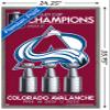 Trends International NHL Colorado Avalanche - 2022 Commemorative Stanley Cup Team Logo Wall Poster, 22.375" x 34", Barnwood Framed Version view 3
