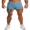 Ouber Men's Running Shorts with Liner 2'' Workout Shorts Bodybuilding Side Split Mesh Gym Shorts SkyBlue,XXL view 1